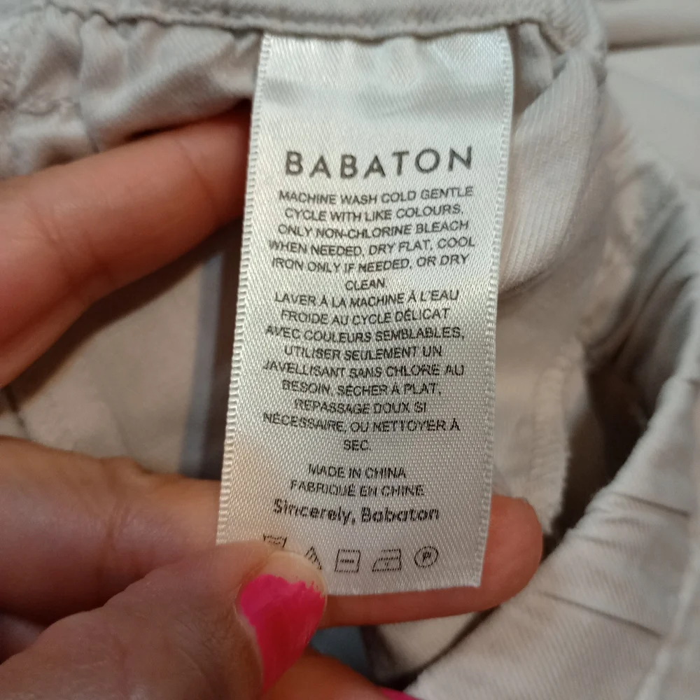 Aritzia Babaton Dexter Linen Blend Pull On Pants Plus Size Coastal Neutral